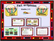 Fact or Opinion Smartboards Lesson/ Activities Grades 3-5